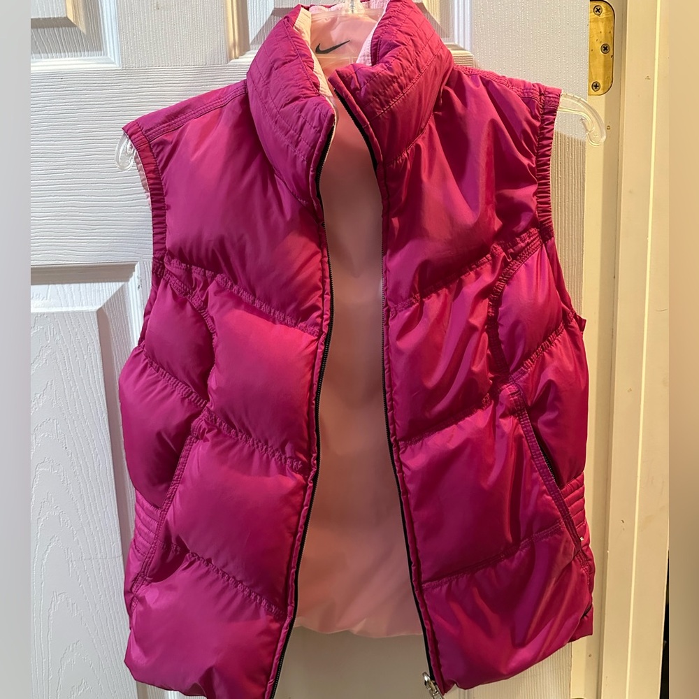 Nike Kids Reversible Pink Puffer Vest